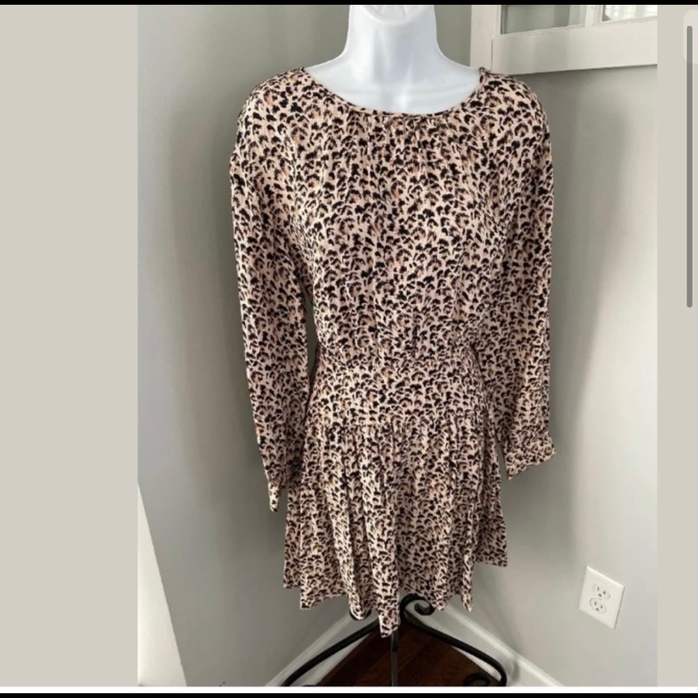 Rebecca Taylor Silk Animal print dress. - Picture 4 of 6